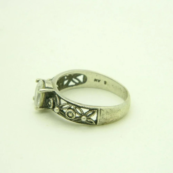 Sterling Silver .925 1.5 Carat Oval CZ Solitaire - Picture 3 of 4